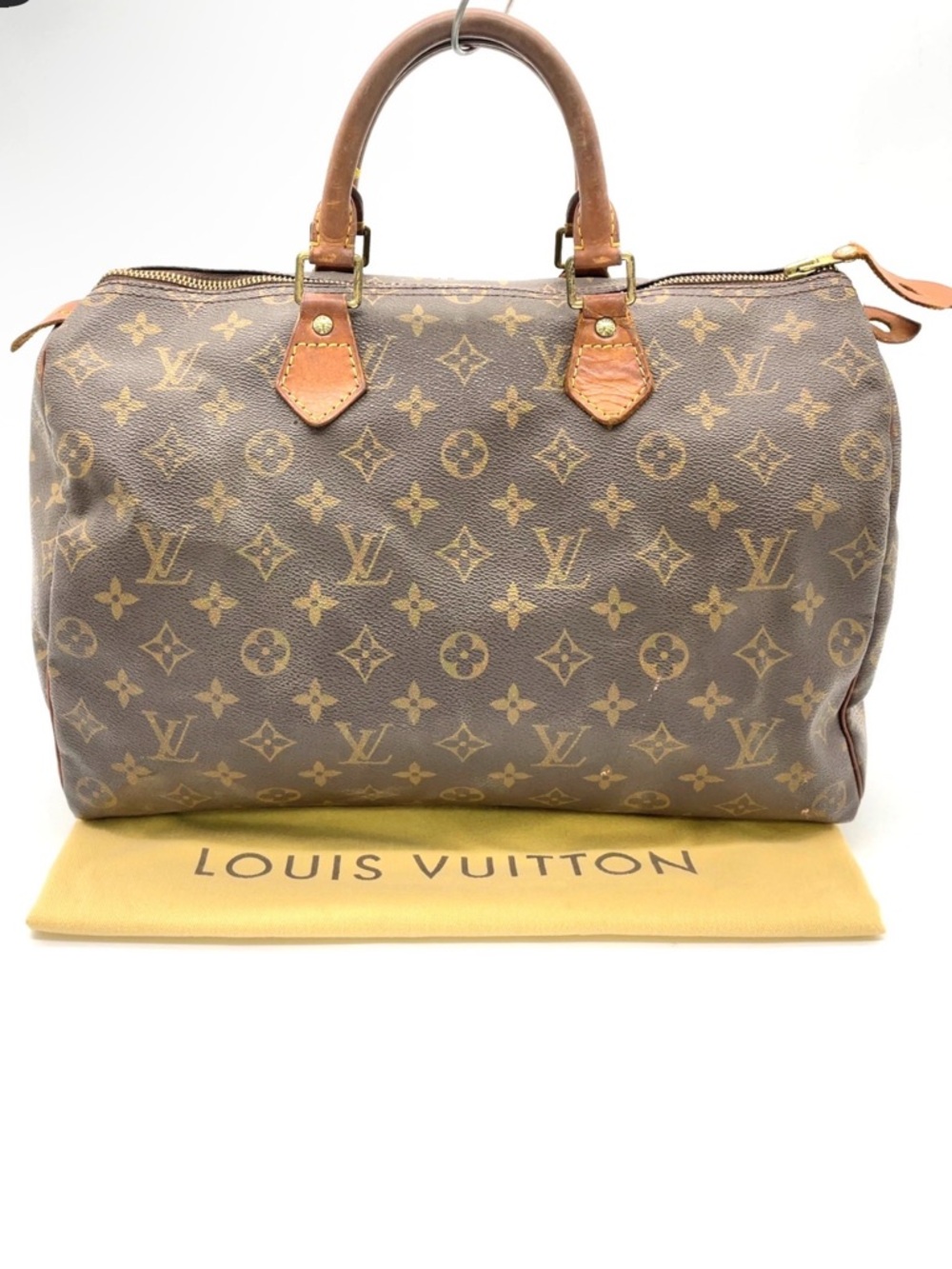 Louis Vuitton Brown and Tan Monogram Speedy Satchel